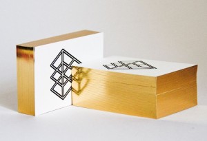 Metallic Edge Business Cards