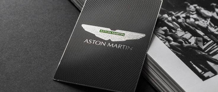 Aston Martin Black Metal Business Cards